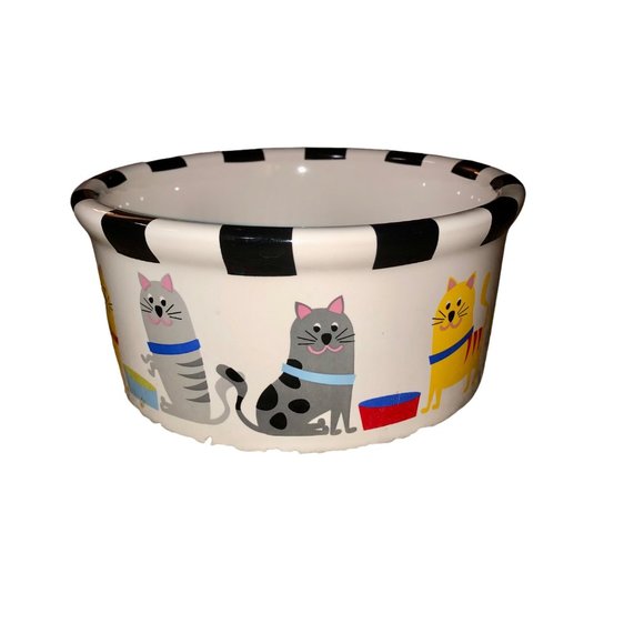 Room Creative Other - 2008 Room Creative Whiskers Cat Bowl Used Stoneware